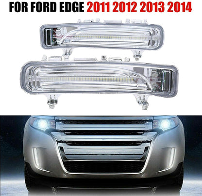 ya 3 8.24 baidi 2 Pack Front LED Fog Light Daytime Running Lights for Ford Edge 2011 2012 2013 2014