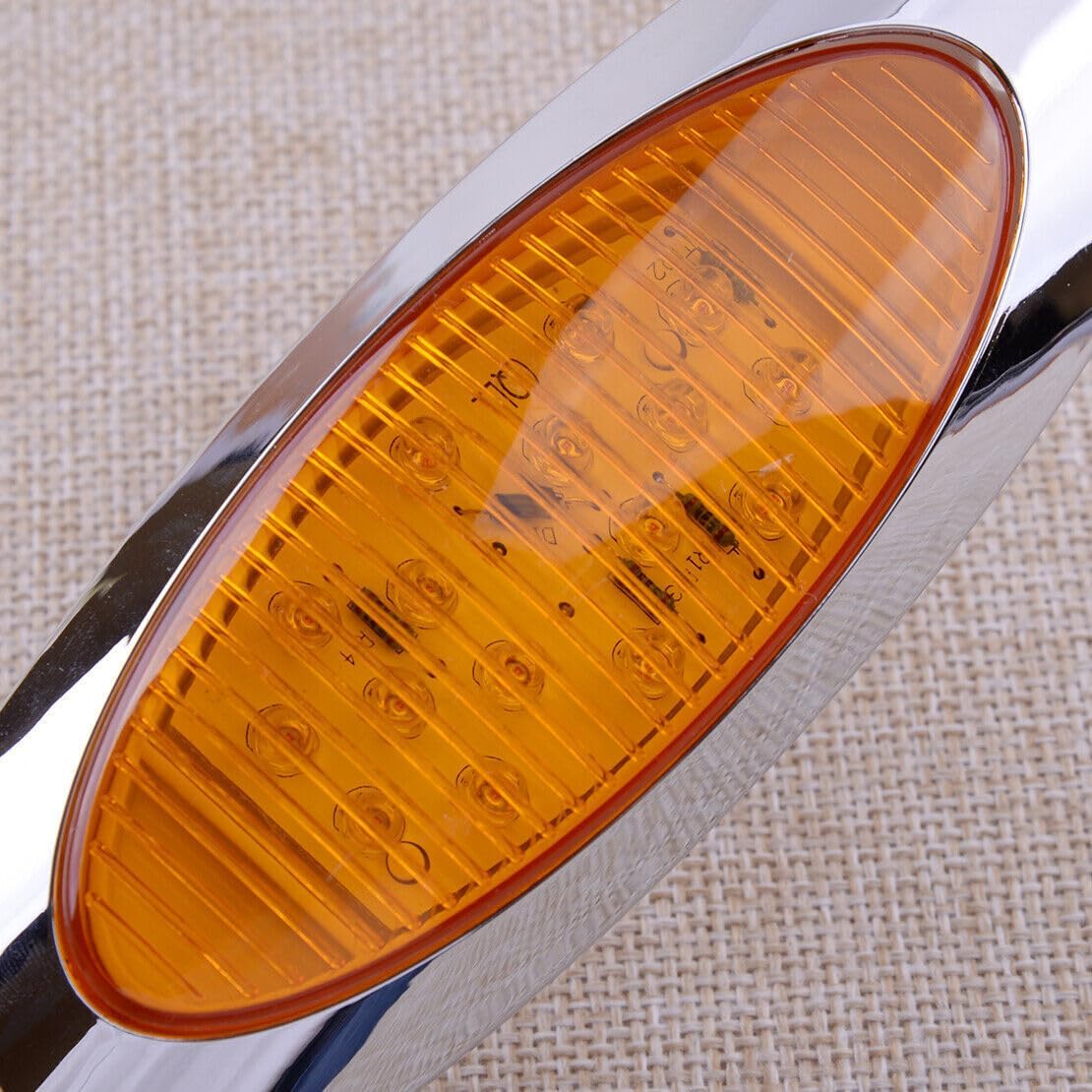 ya 4 8.14 4pcs Amber LED Clearance Marker Lights for Car Truck Trailer RV Boat Pickup 