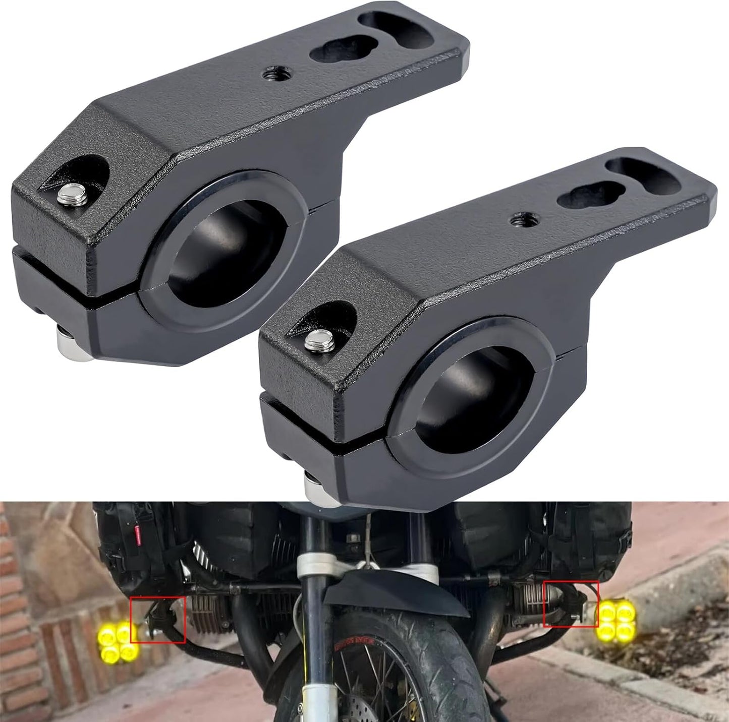 ya 2 8.15 2x motorcycle headlight holder lamp holder headlight bracket for 18mm-32mm