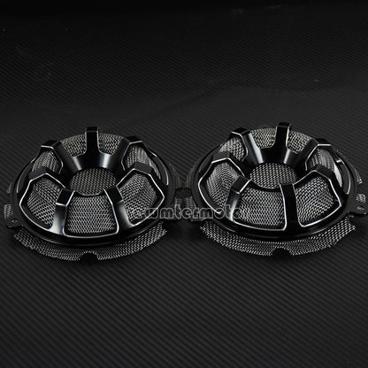 ya 7 8.24 baidi Contrast Cut Front Speaker Grill Masks Cover Fit for Harley Touring CVO 2014-19