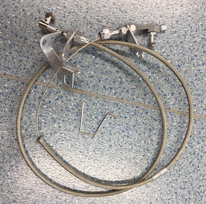 ya 10 9.16 baidi Stainless Braided Throttle Kickdown Cable Detent for Chrysler 727 for Dodge US