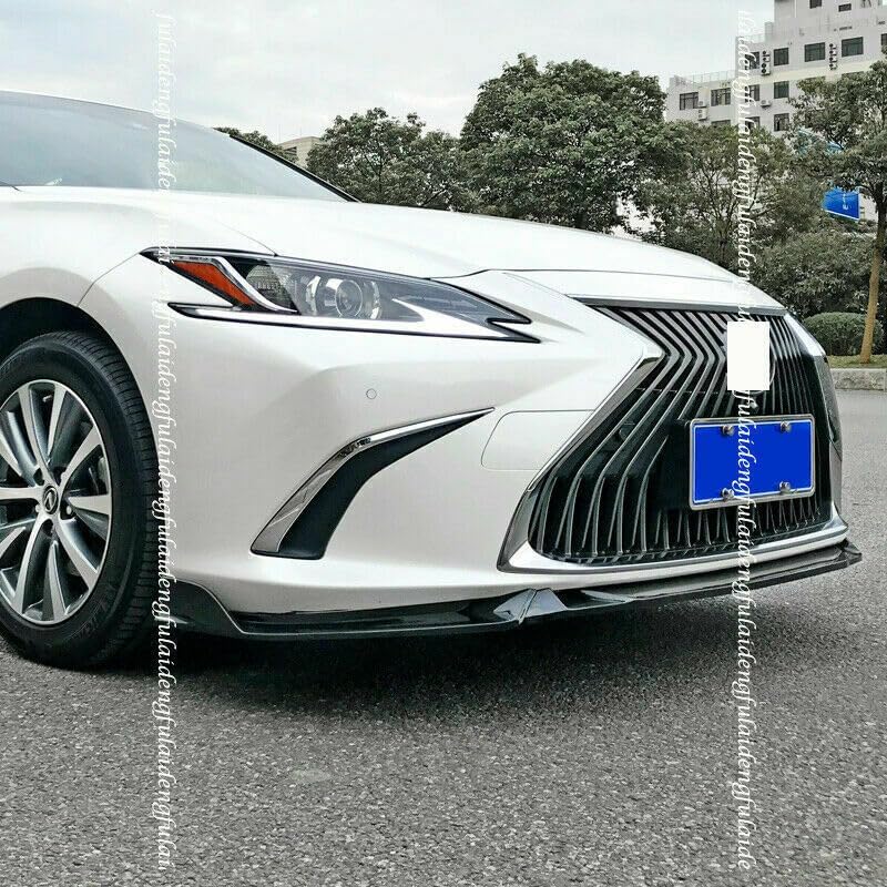 ya 2 8.15 Piano Black Front Bumper Spoiler Lip Applicable for Lexus ES350/300H/250 2019-2022