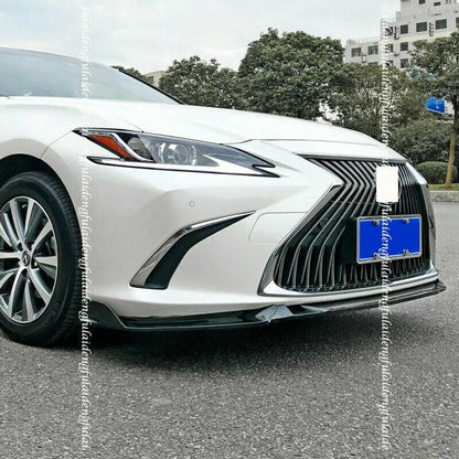 ya 2 8.15 Piano Black Front Bumper Spoiler Lip Applicable for Lexus ES350/300H/250 2019-2022