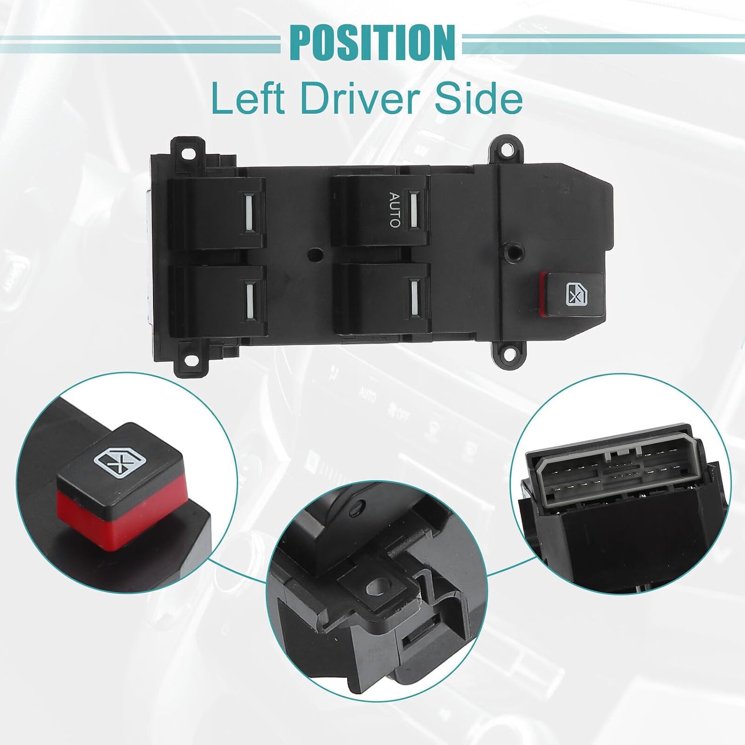 ya 8 8.24 baidi 35750-TM0-F01 Front Left Master Power Window Switch for Honda Fit City 2009-2011