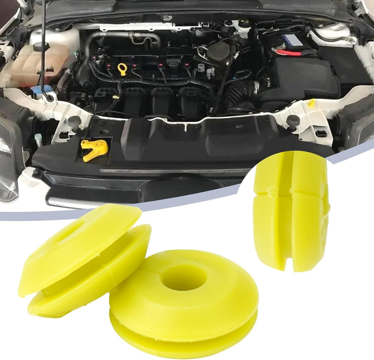 ya 4 8.14 2Pcs for for Ford for Focus Hood Latch Prop Rod Hinge Nut Grommet W700510S300