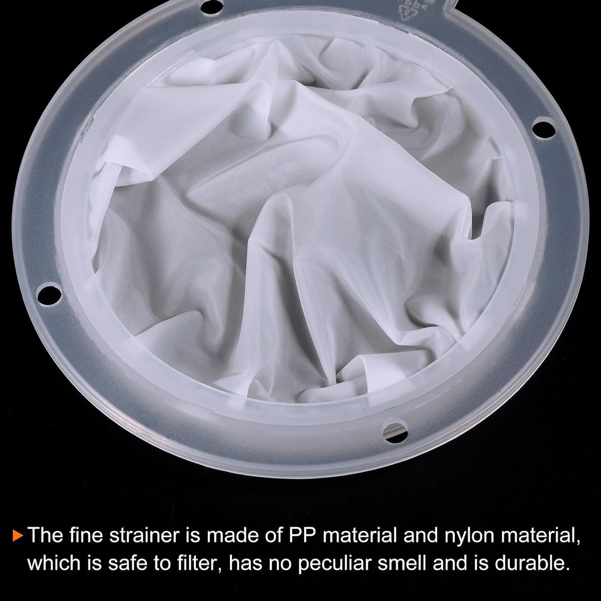 ya 14 9.20 baidi 4Pcs 5.4 O.D. 400 Mesh Food Filter Strainer Fine Mesh Filters Strainers White-1
