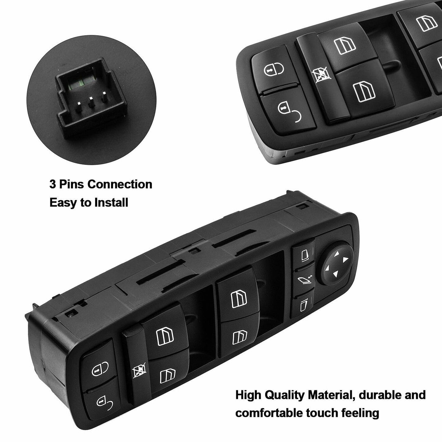 ya 6 8.24 baidi Suitable for Mercedes-Benz A-Class W169 BClass W245 1698206610 Power Window Master Switch 