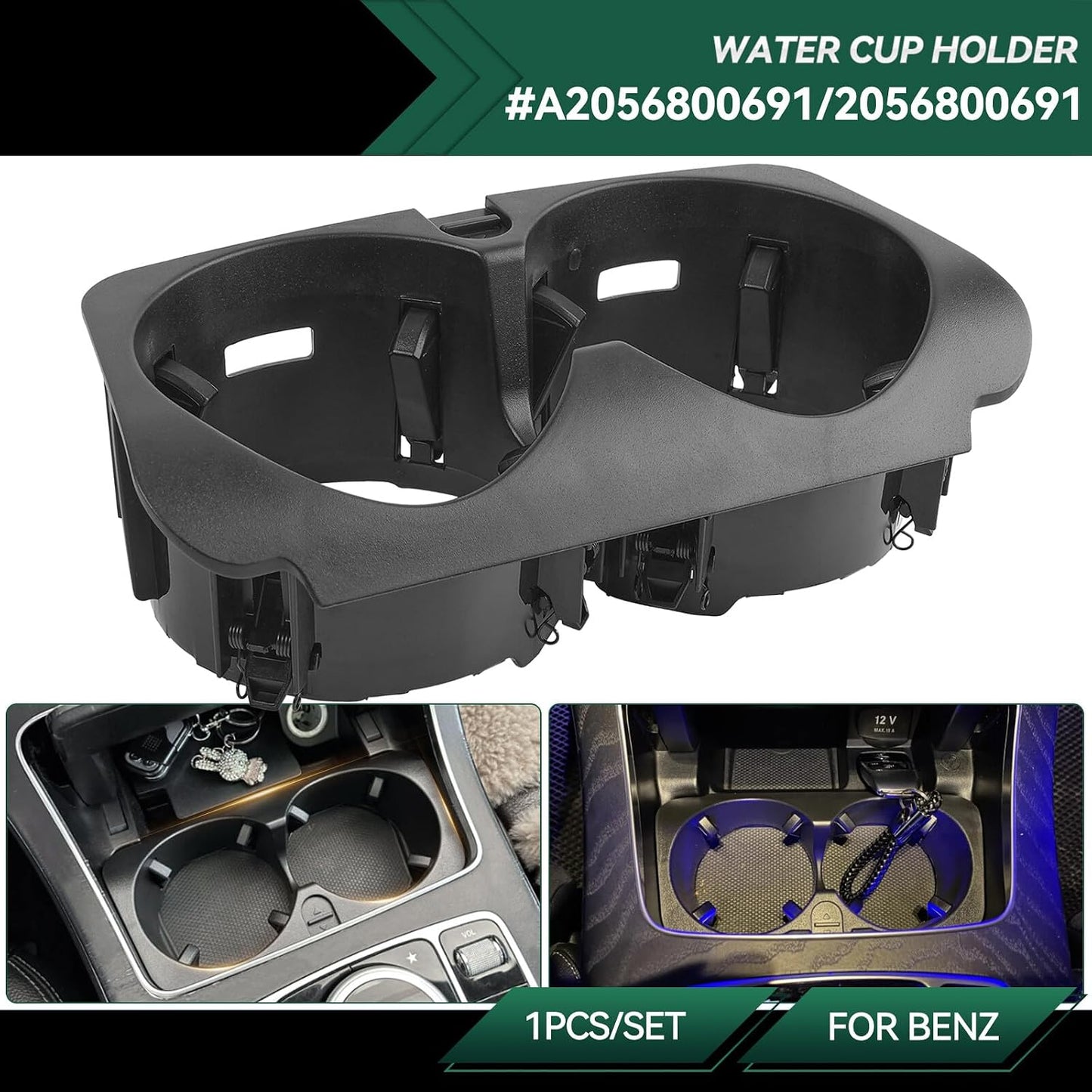 ya 6 8.14 Cup Holder Cup Holder for Mercedes-Benz C/E-Class W205 S205/W213 A2056800691