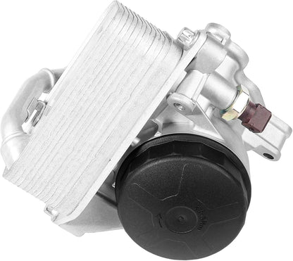 ya 4 8.8.2 Oil Filter Housing Assembly with Engine Oil Cooler for BMW 328i 2011-2015
