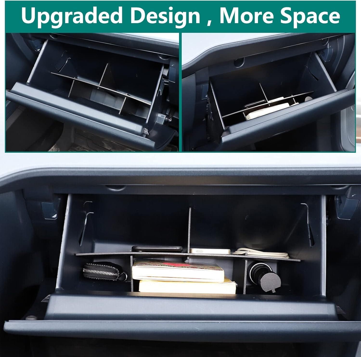 ya 8 8.24 baidi For 2022-2025 for Ford Maverick ABS Glove Box Insert Organizer Dividers Accessories