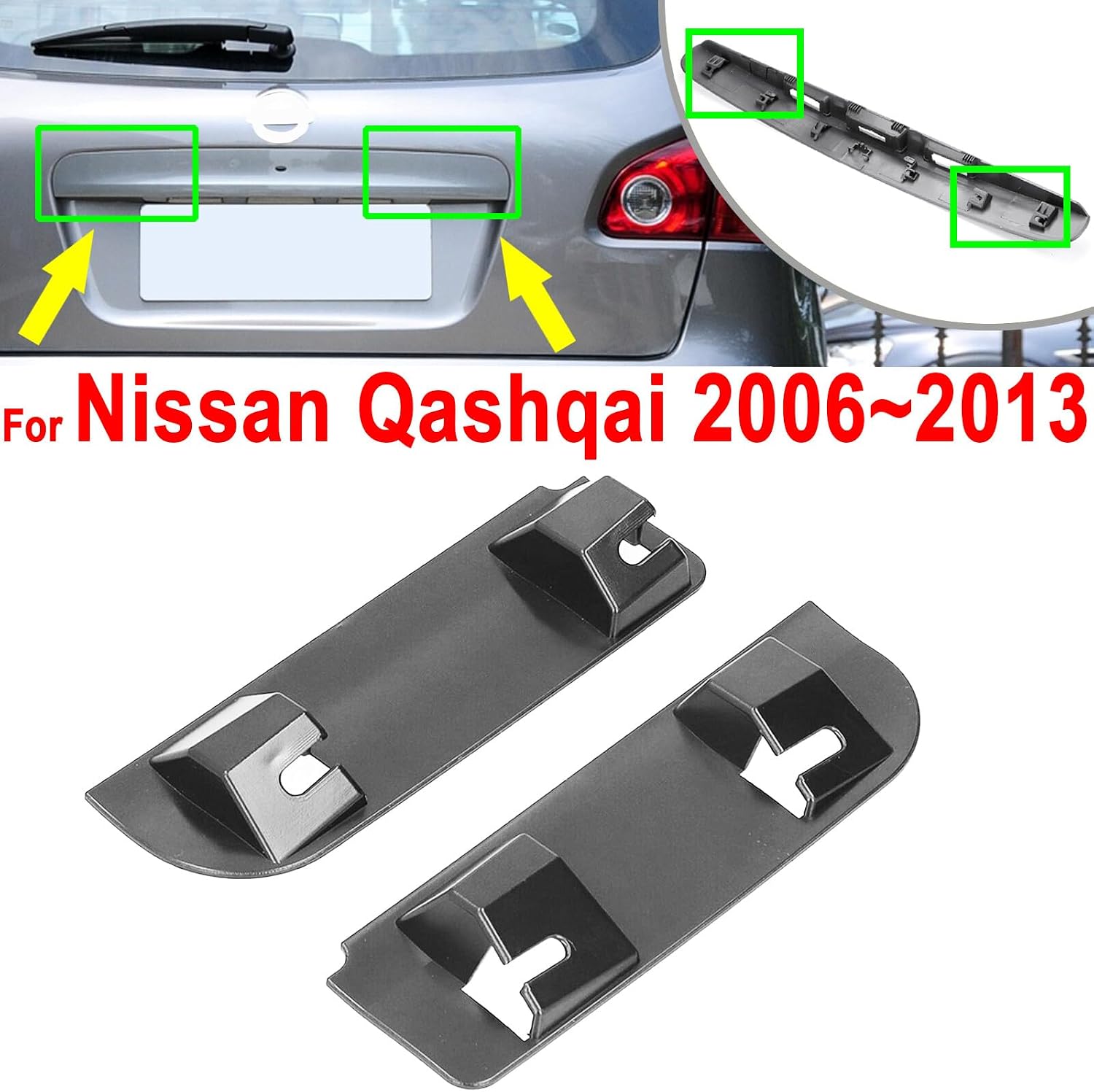 ya 7 8.24 baidi for Nissan Qashqai 2006-2013 Tailgate Boot Handle Repair Snapped Clip Kit Clip