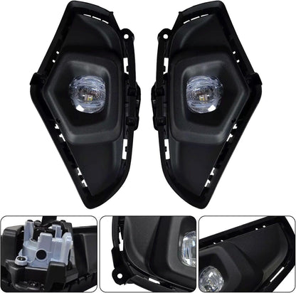 ya 2 8.15 1 pair of LED white fog lights suitable for 2019-2024 for Toyota Rav4 with wires and switches