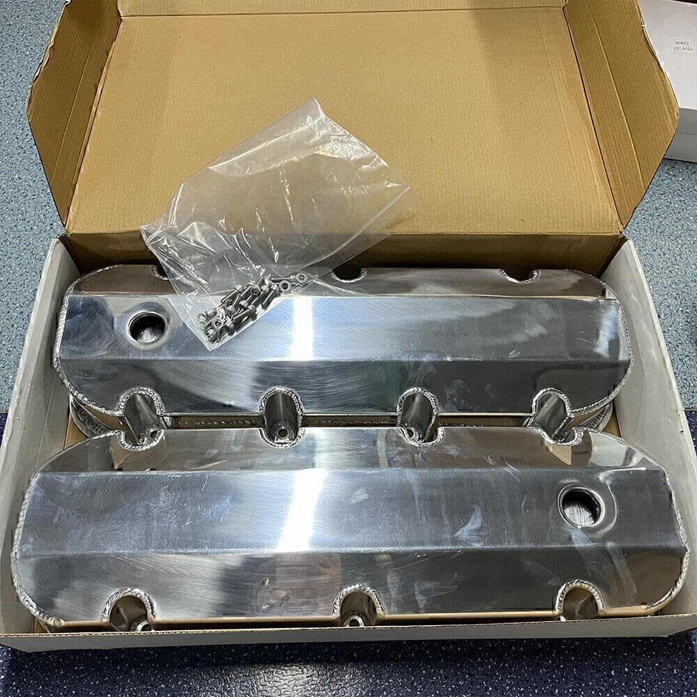 ya 11 9.14 baidiAluminum ated Valve Cover for Big Block for Chevy BBC 396 454 w/Breather Hole