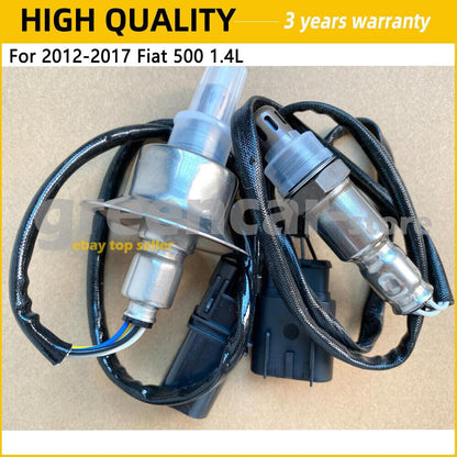 ya 9 10.24 2-Pack Upstream + Downstream Oxygen Sensor O2 Sensor Suitable for 2012-2017 for Fiat 500 1.4L L4-