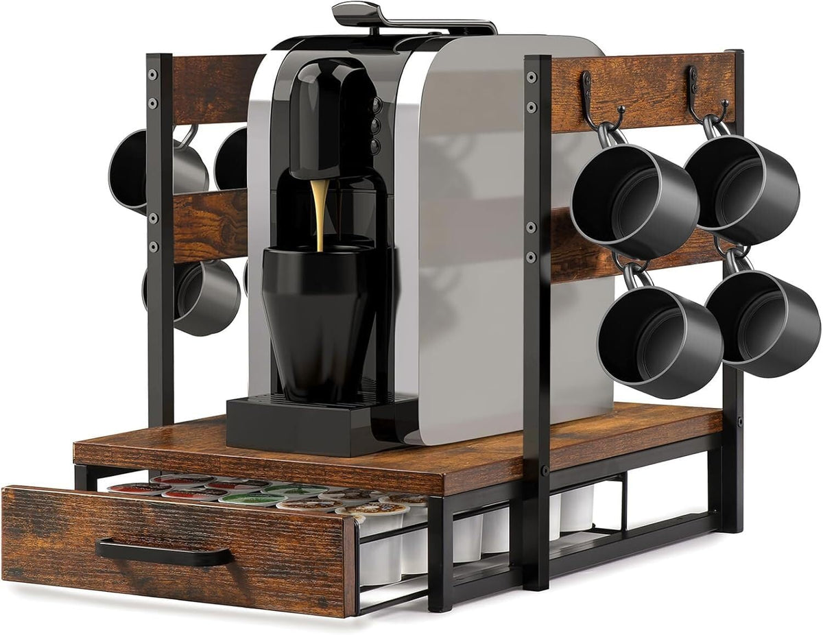 ya 26 10.21 baidi Coffee Pod Drawer, 35 Pod Organizer with Holder