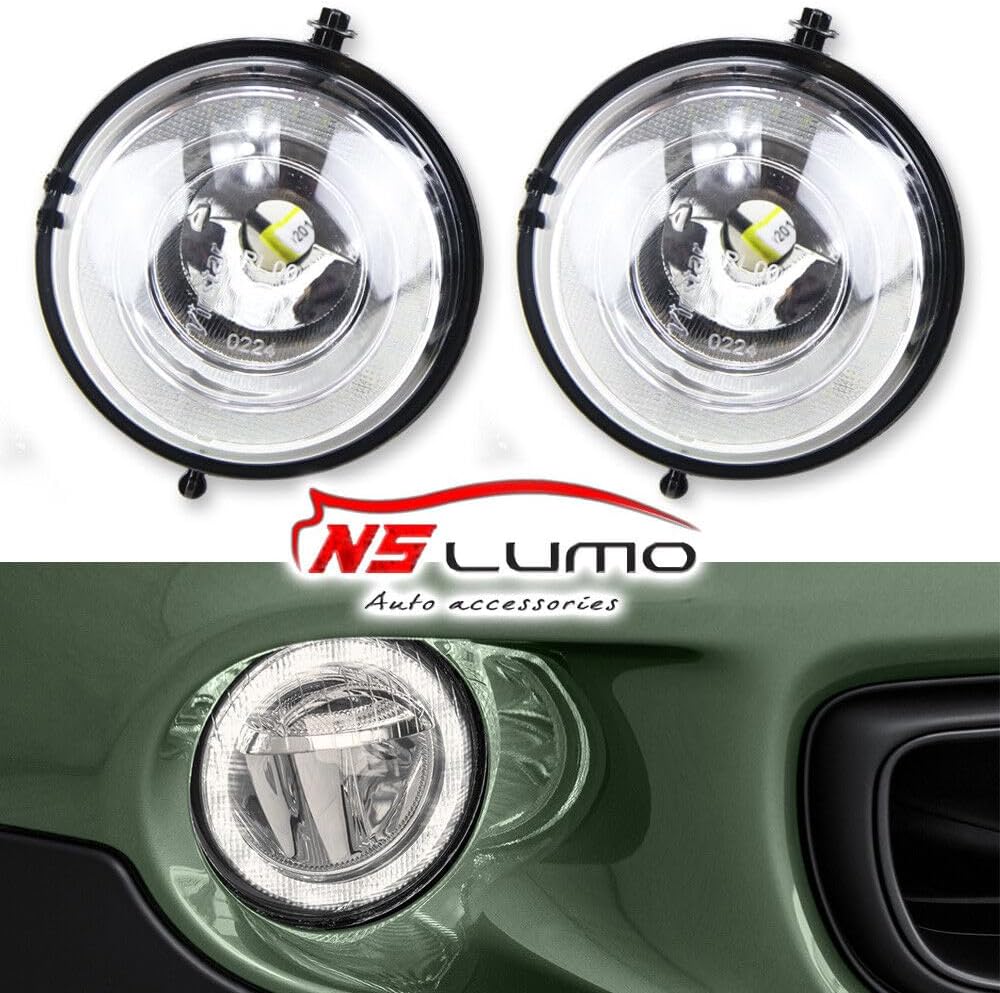 ya 7 8.24 baidi 2 Pack White DRL LED Driving Light Fog Light for 2010-2016 for Mini Country for MAN R60 