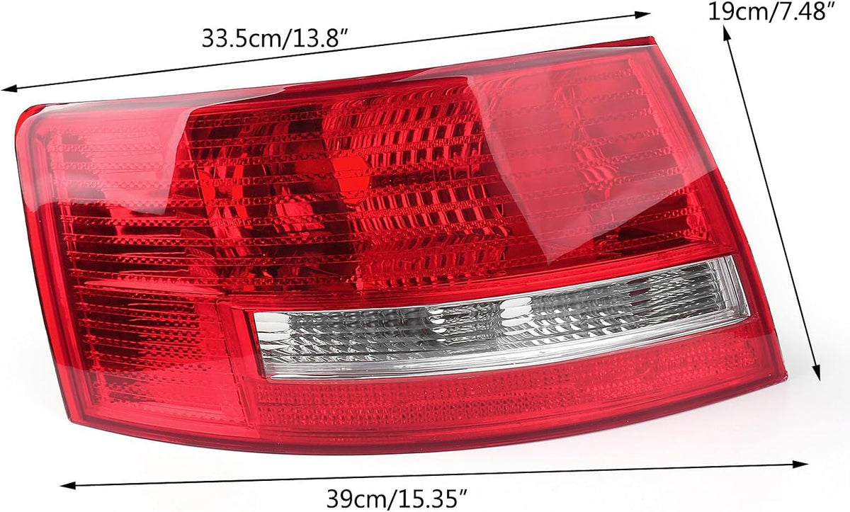 ya 10 9.16 zhengce Left Driver'S Side Tail Light Cover for Audi A6 Quattro S6 06-2008 Halogen