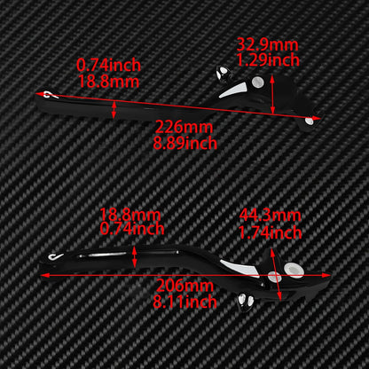 ya 11 9.14 baidiMotorcycle Black CNC Brake Clutch Levers Fit for Harley Street 750 2016-2020