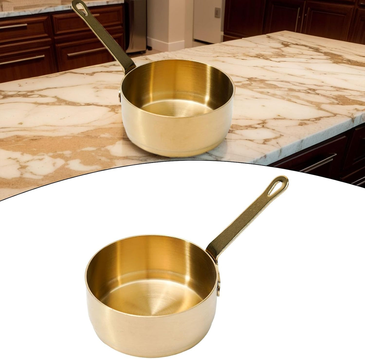ya 14 9.20 baidi Stockpots Sauce Pan 1pcs Kitchen Long Handle Milk Pot for Mini Smooth Edge-1