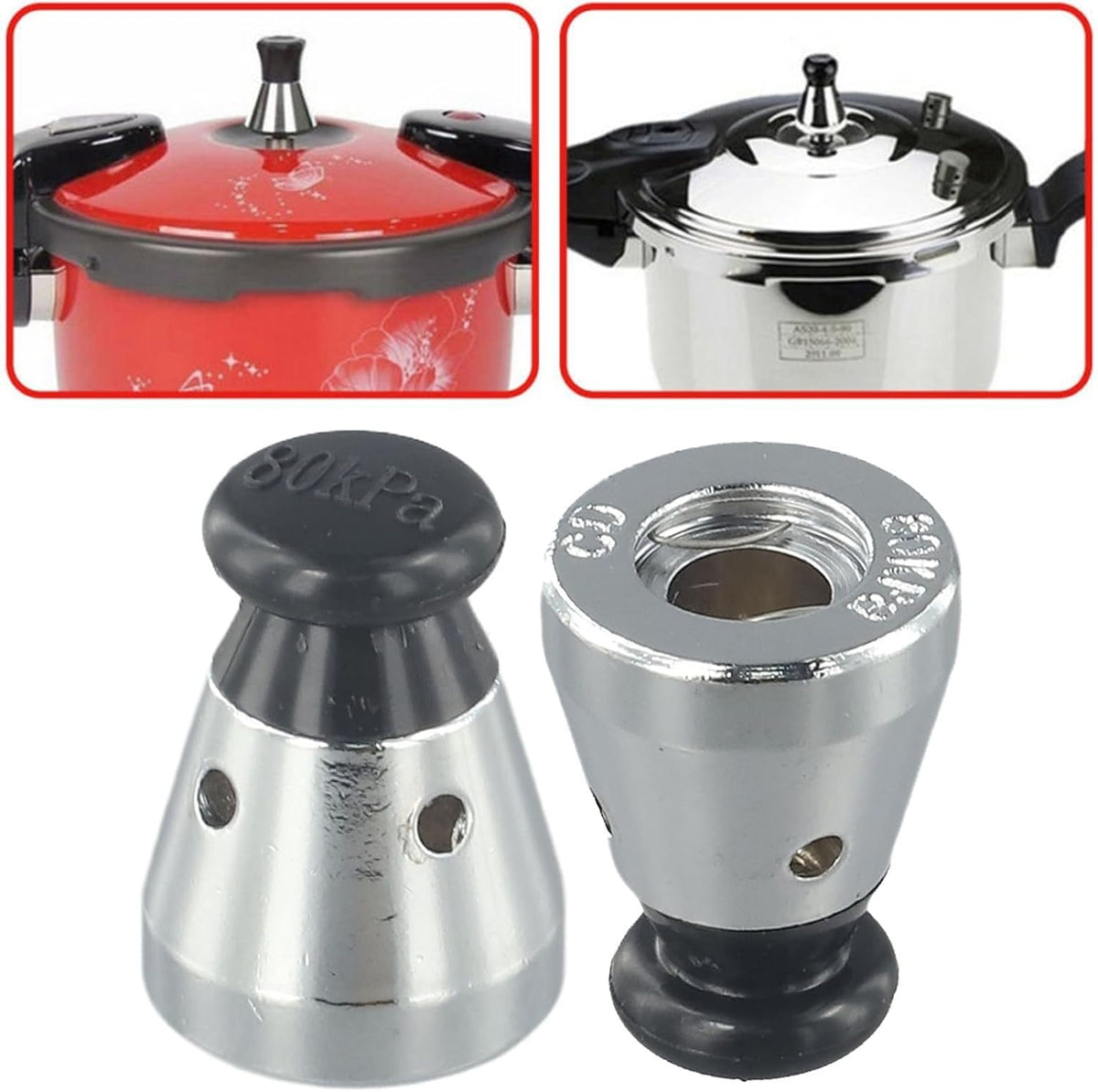 ya 14 9.20 baidi Safty Valves For Pressure Cooker Parts Cap Stainless Steel Replacement Kits-1