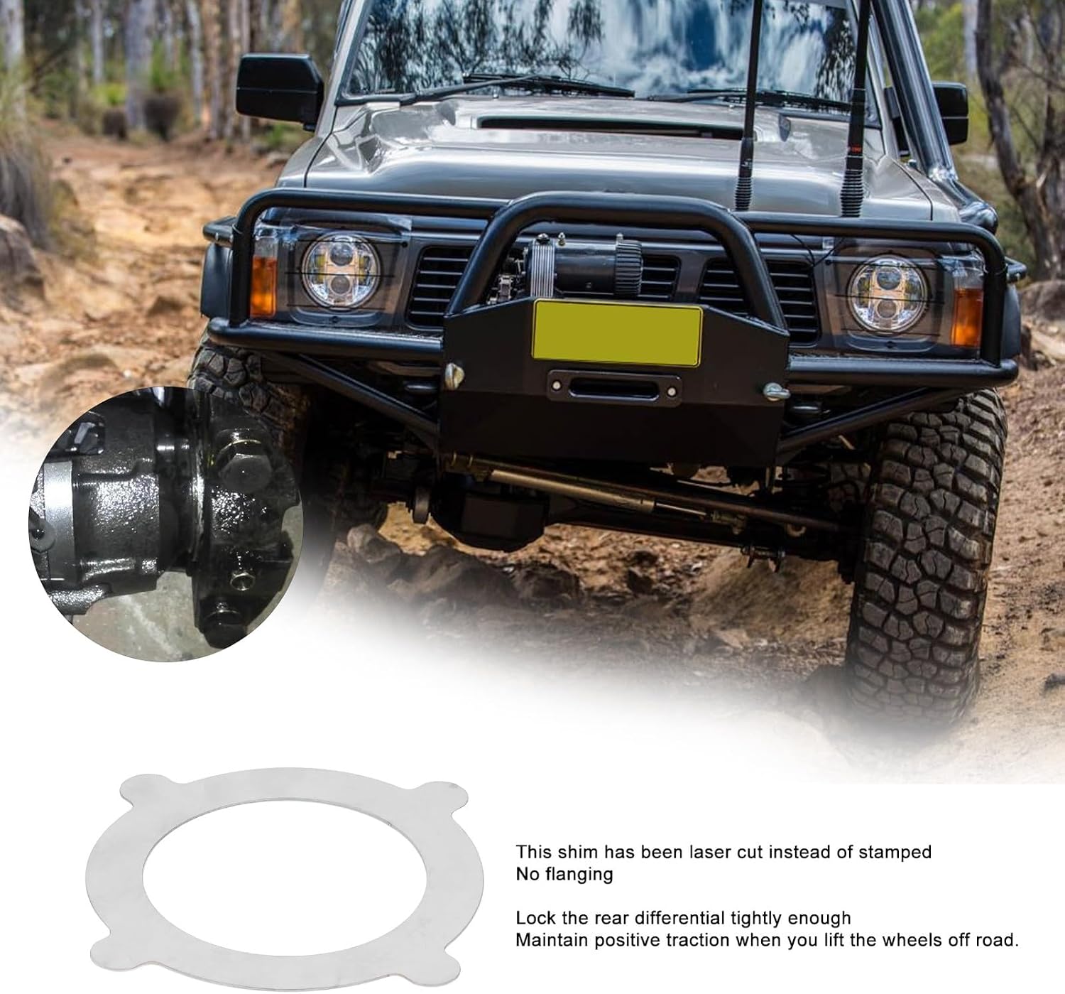 ya 4 8.24 baidi New LSD Shim 0.55mm Metal Cut Dependable For GQ GU 4x4 For H233b