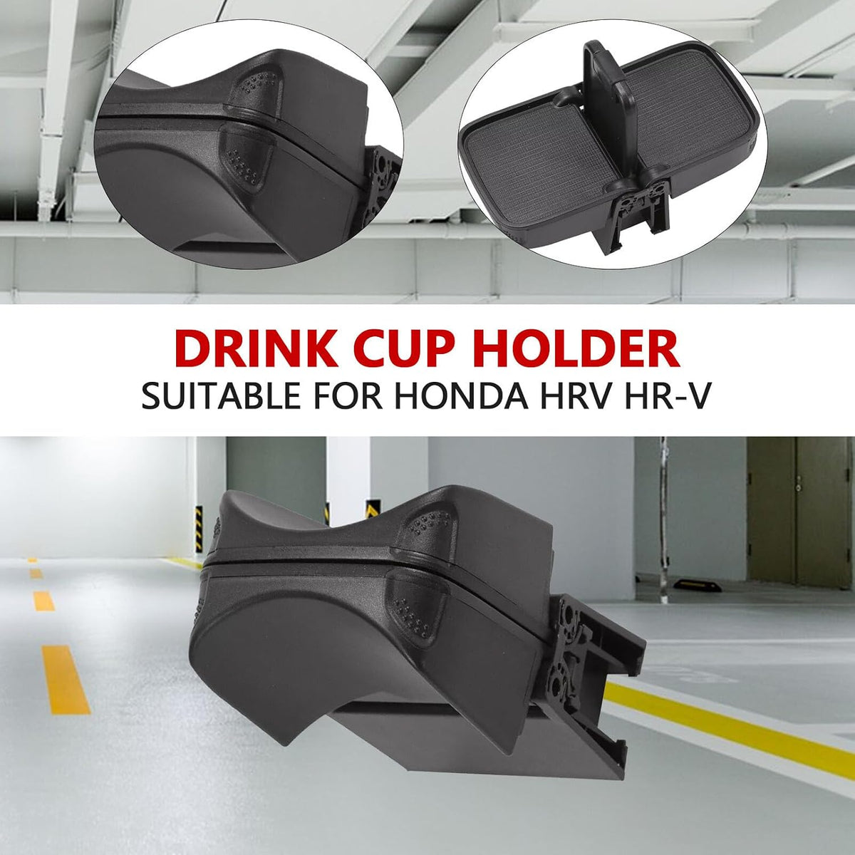 ya 9 10.24 Center Console Cup Holder Insert Part for Honda HRV HR-V 16-18 77230-T7W-A02ZA