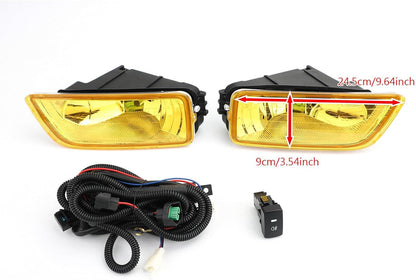 ya 10 9.16 zhengce Yellow Lens Fog Lights + Switch Fit For 2003-2007 for Honda Accord 04-08 fo