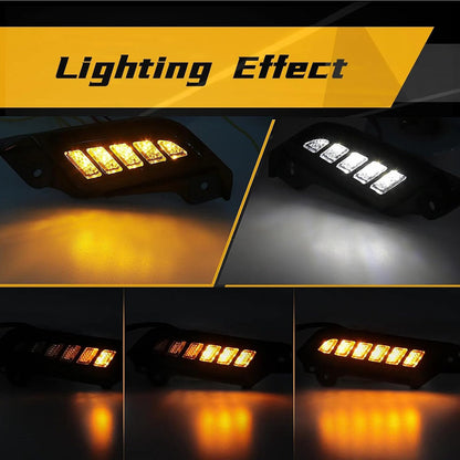 ya 4 8.8 For 2011-2015 for Toyota Tacoma LED Front Side Marker Headlights Daytime Running Lights 