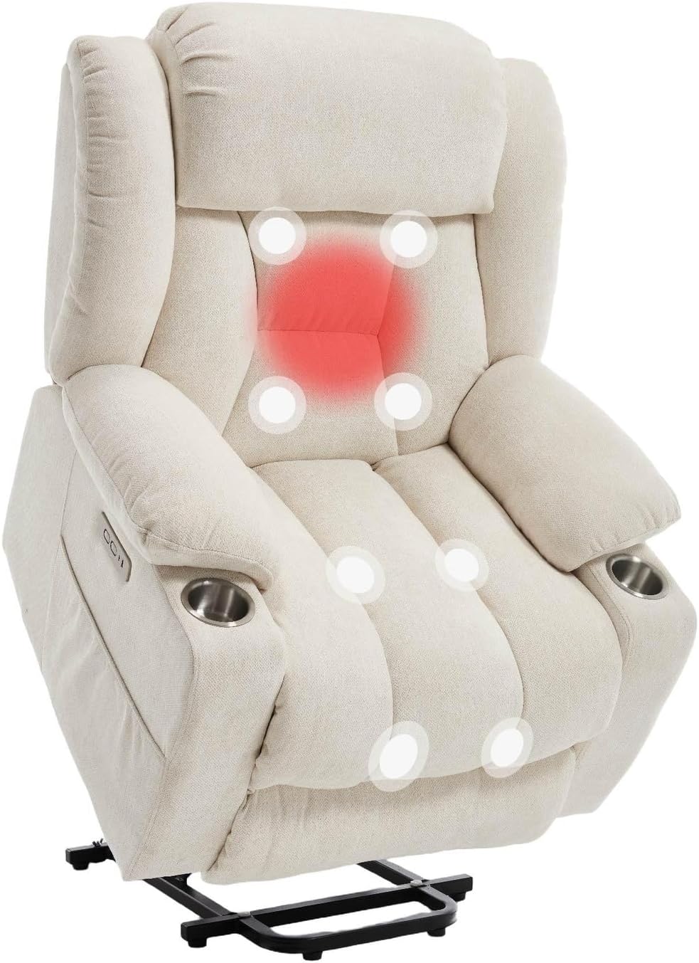 ya 28 10.13 baidi Elderly Lift Recliner w/Massage & Heat Leather USB/Type-C