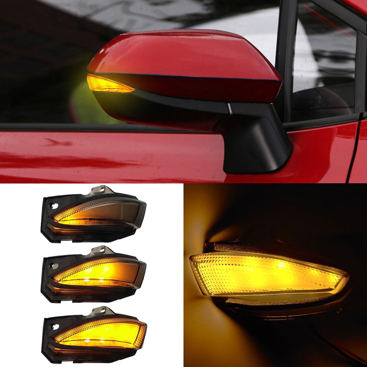 ya 4 8.8 for Toyota Corolla 2019-2024 LED Mirror Turn Signal Light Plug and Play Replacement 