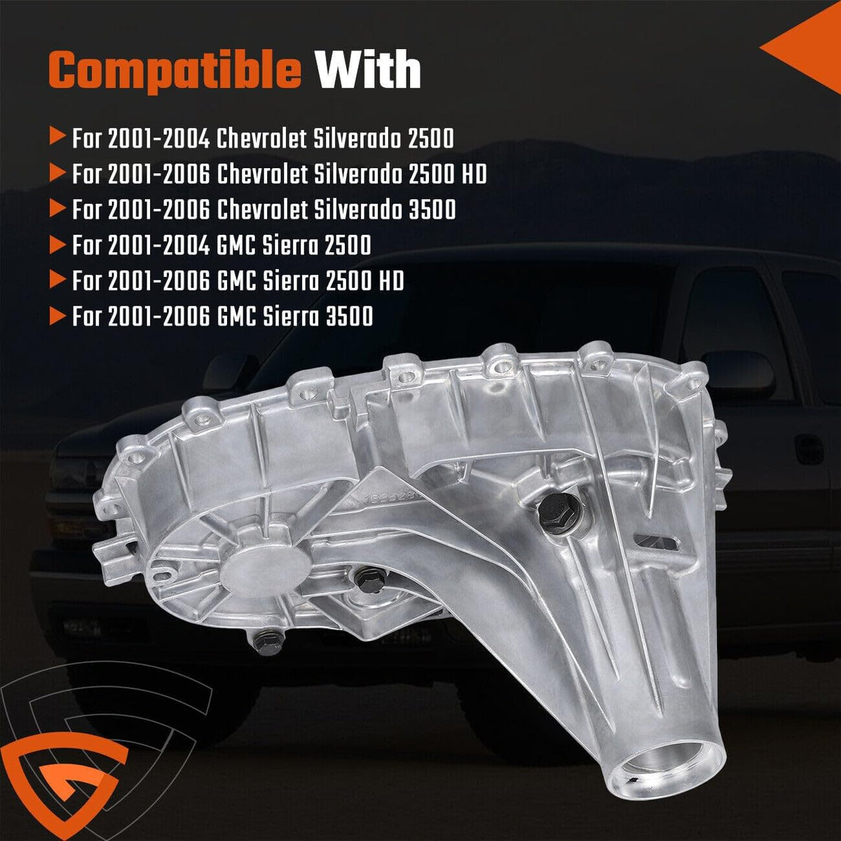ya 10 9.16 baidi TRANSFER CASE HALF REAR (REINFORCED) for NV 261 HD NP 261 HD NV 263 HD NP 263 HD