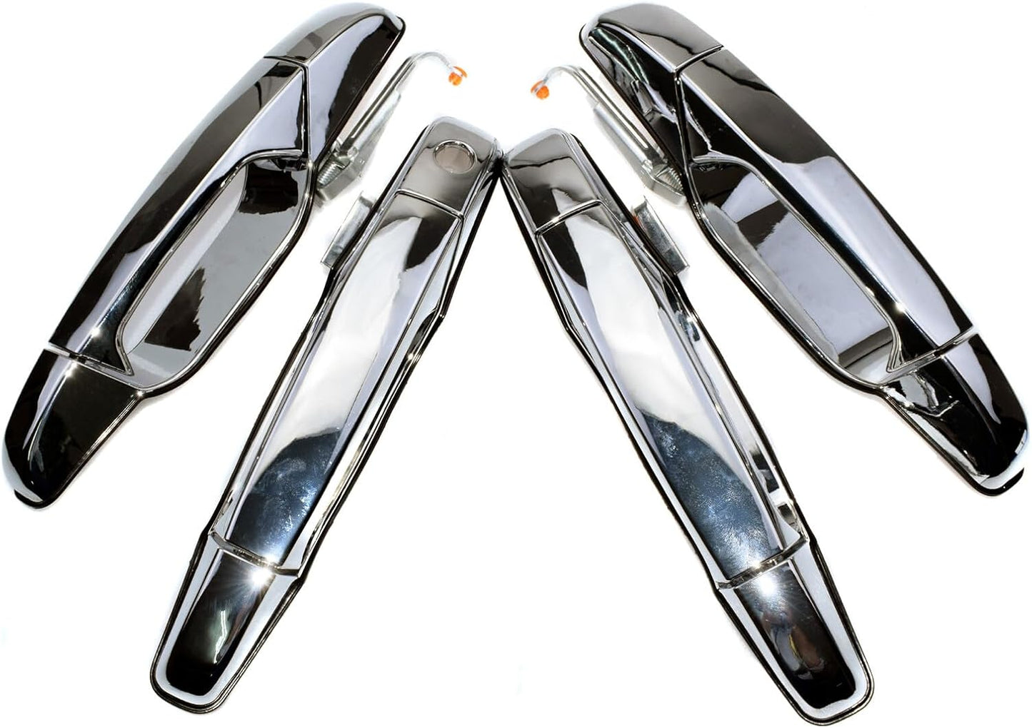 ya 2 8.15 4-Piece Set Exterior Door Handle Chrome FL FR RL RR for Chevrolet for GMC for Cadillac 2007-13