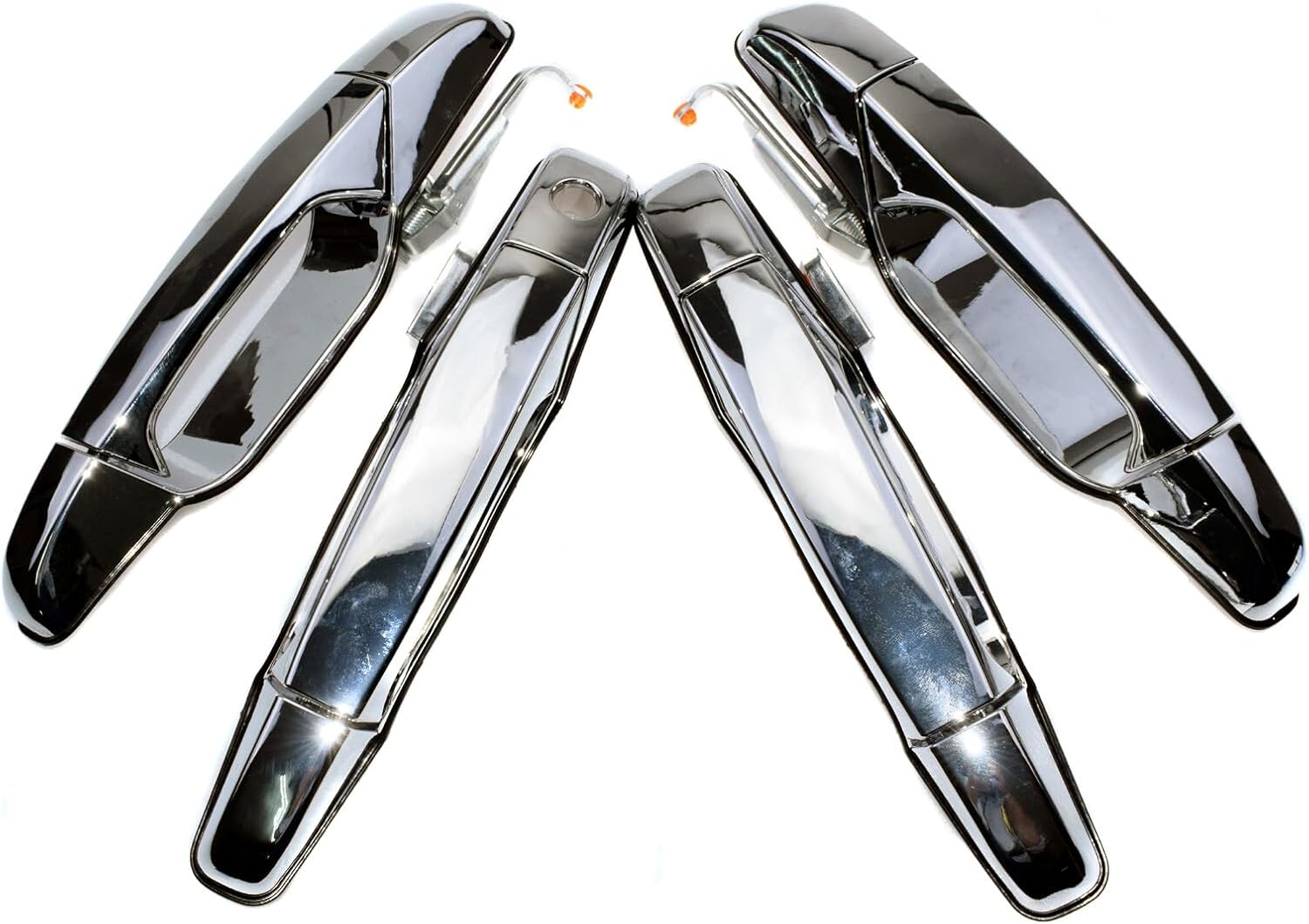 ya 2 8.15 4-Piece Set Exterior Door Handle Chrome FL FR RL RR for Chevrolet for GMC for Cadillac 2007-13