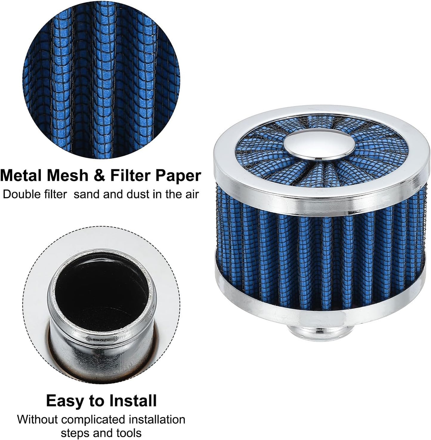 ya 5 8.10 22 mm Air Filter Motor Cone Cold Clean Air Intake Filter Blue