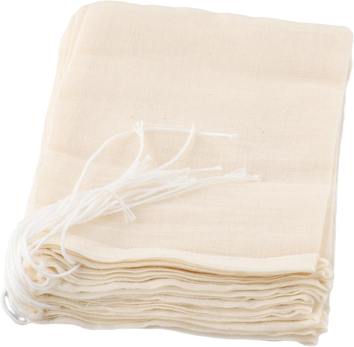 ya 14 9.20 baidi 10pcs/set Cotton Muslin Drawstring Straining Bag For Spice Herb Bouquet Garni-1