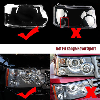 ya 7 8.24 baidi 2xHEadlight Lens Protector Clear for Land Rover Range 2006-2009 Non-Sports 