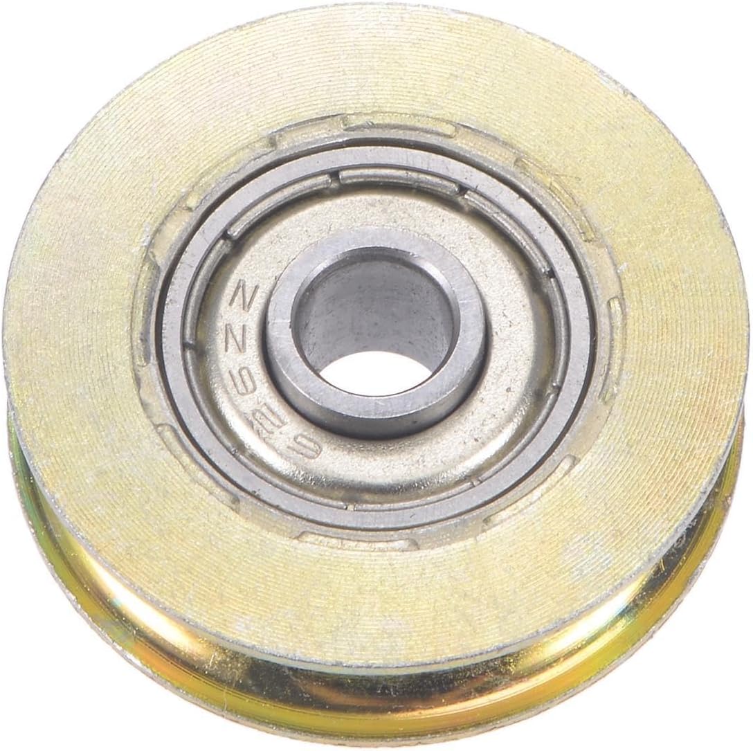 ya 26 10.21 baidi Sliding Door Roller U Groove 6.4mm Shaft Hole 32mm Diameter, ing Steel, 4pcs