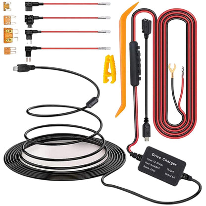 ya 6 8.24 baidi Dash Camera Hardwire Kit for Mini Micro USB Charging Hardwire Cable Fuse for Car DVR 