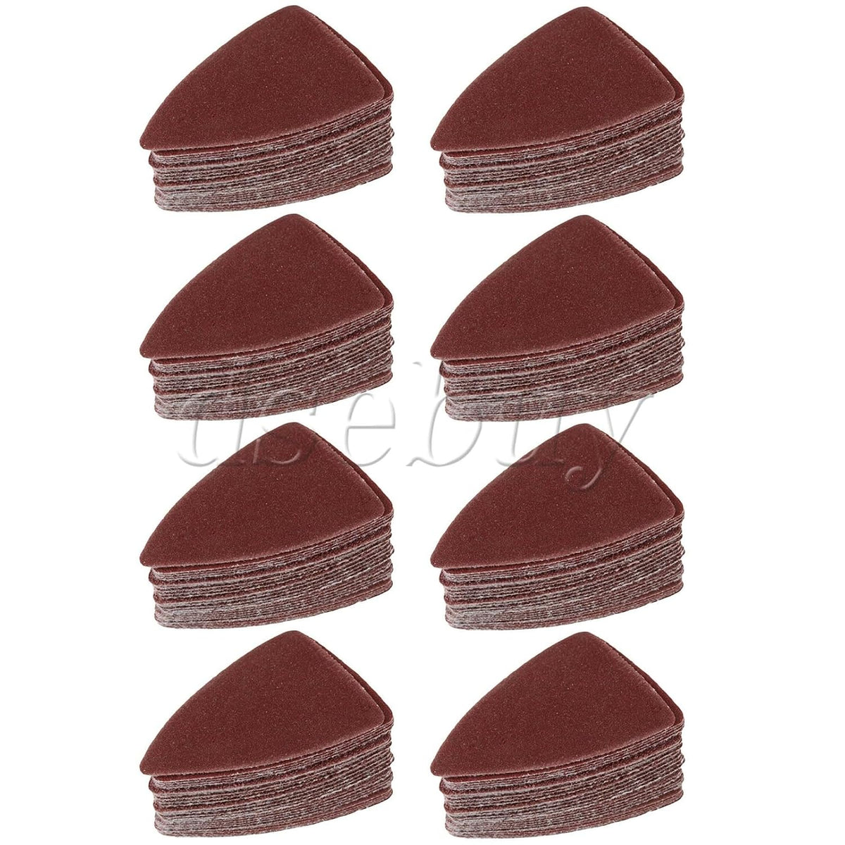 ya 26 10.21 baidi 200 Pieces Alu um Oxide Brown Finger Sandpaper Sheet 60/80/120/180/240 Grit