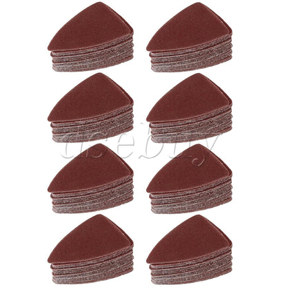 ya 26 10.21 baidi 200 Pieces Alu um Oxide Brown Finger Sandpaper Sheet 60/80/120/180/240 Grit