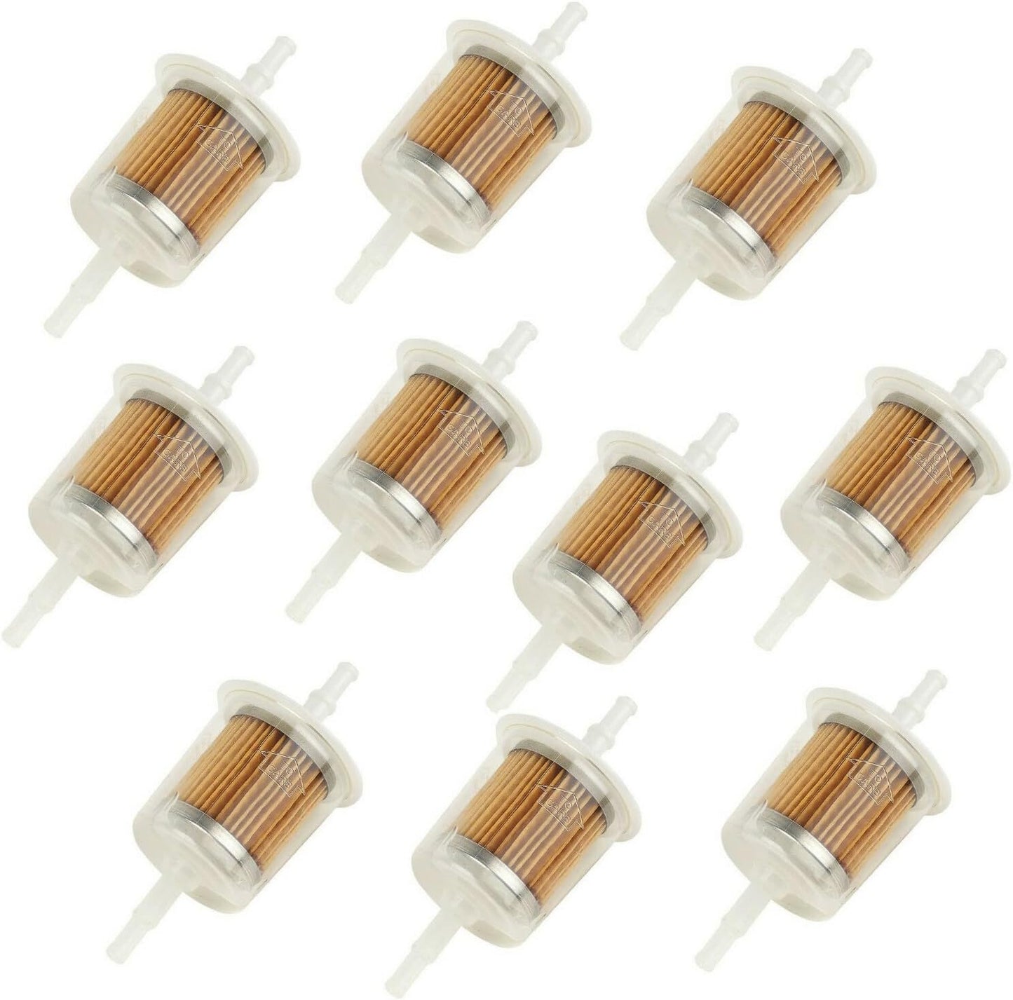 ya 4 8.24 baidi 10x Universal Petrol Inline Fuel Filter LARGE Car Part Fit 6mm and 8mm Pipes