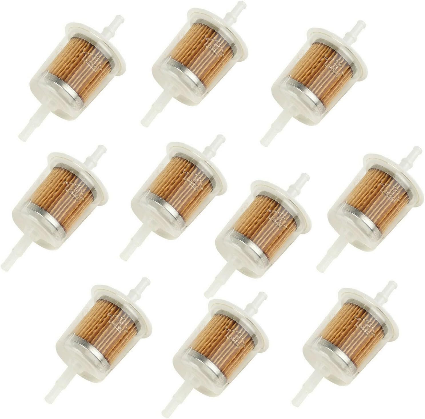 ya 4 8.24 baidi 10x Universal Petrol Inline Fuel Filter LARGE Car Part Fit 6mm and 8mm Pipes