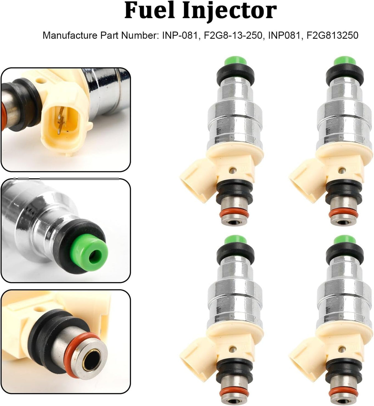 ya 14 9.20 zhengce 4PCS Fuel Injector INP-081 for Mazda B2200 2.2L 1990-1993 F2G8-13-250-1