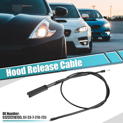 ya 10 9.16 baidi 51237210735 51-23-7-210-735 Car Hood Release Cable Suitable for BMW X3 X4 Black