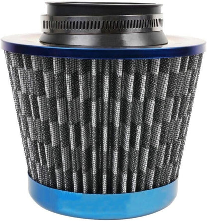ya 13 9.15 baidi 3 76mm High Flow Inlet Cold Air Intake Cone Replacement Dry Air Filter Carbon