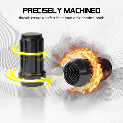 ya 10 9.16 baidi ATV M10x1.25 Aftermarket Lug Nuts fits for Honda for Yamaha for Kawasaki for Suzuki (16+1)