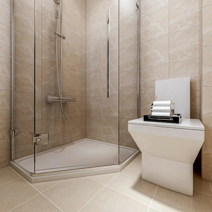 ya 26 10.21 baidi Shower Door Bottom Seal with Drip Rail for 1/2 Glass 47 Long, Clear