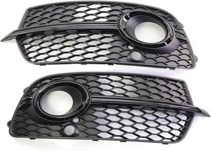 ya 6 8.14 A Pair Front Fog Light Grill Grille Cover Fit for Audi Q5 Sport S-Line 2013-2017