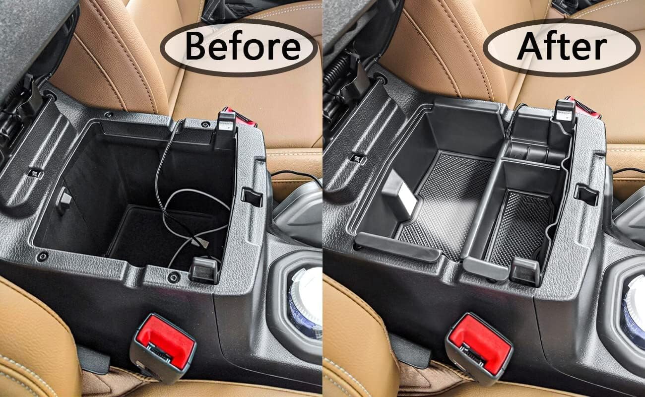 ya 5 8.10 For 2020-2024 for Jeep for Wrangler Gladiator Center Console Organizer Trays Storage Box