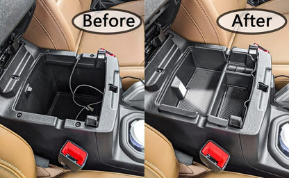 ya 5 8.10 For 2020-2025 for Jeep Gladiator Center Console Armrest Organizer Trays Storage Box